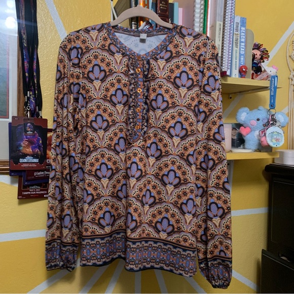 NWT Sunny Leigh Multi Print Lounge Set Size Medium - Picture 7 of 13